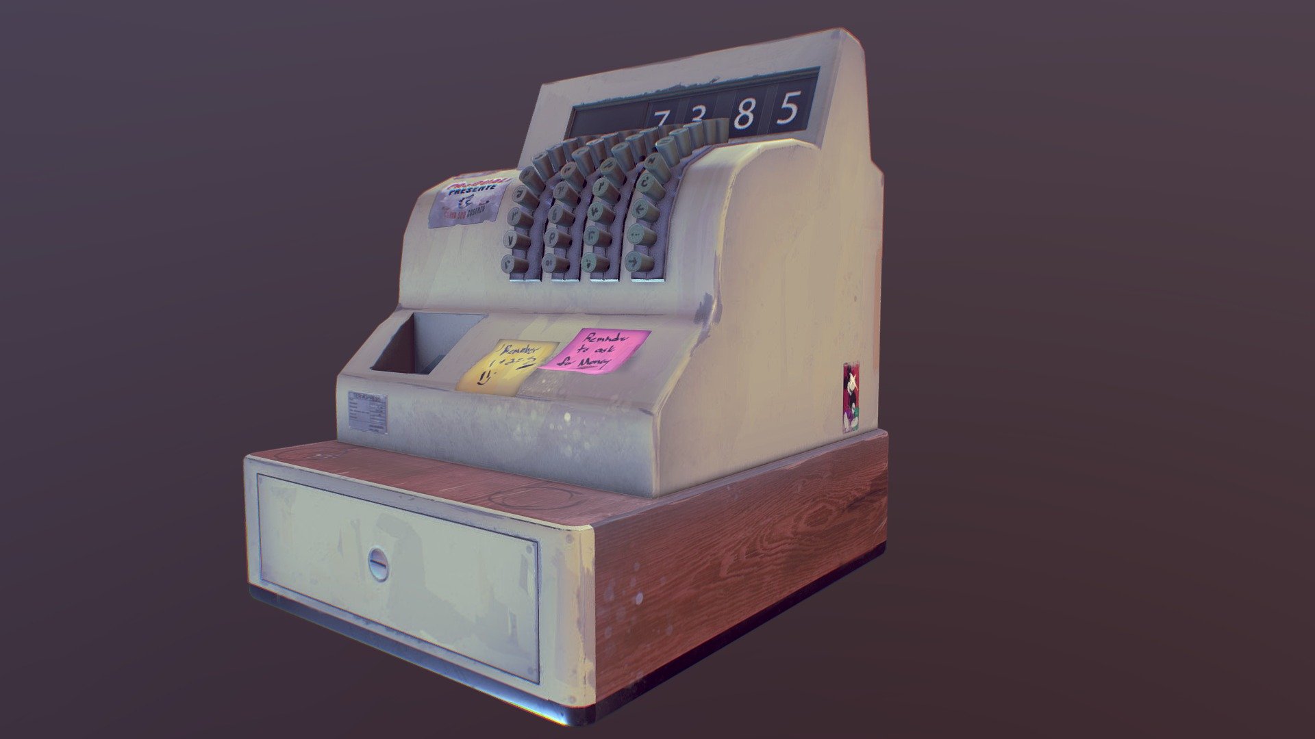 Cash Register - Download Free 3D model by heymrwho [2e7fd23] - Sketchfab