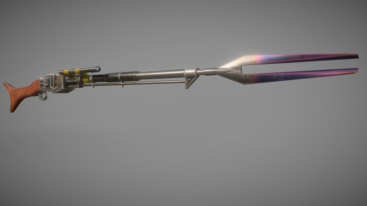 Mandalorian Rifle - Amban Phase Pulse Blaster 3D Model
