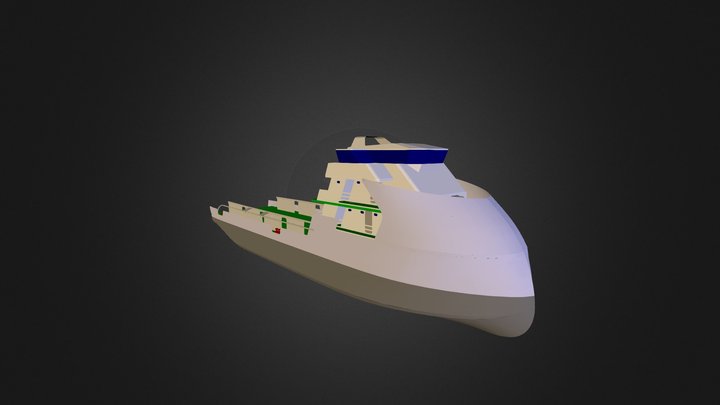 Diving Support Vessel 3D Model