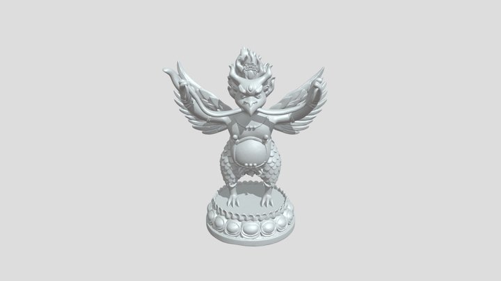 Garuda Statue 3D Model