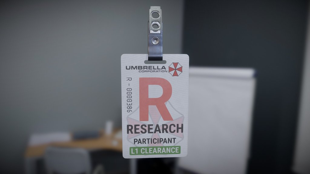 Umbrella Level 1 ID Card (Resident Evil)