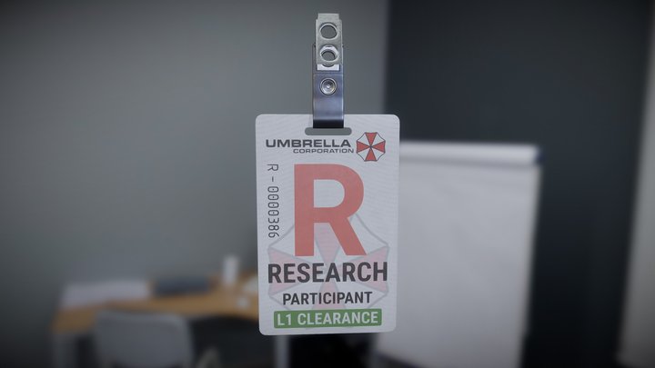 Umbrella Level 1 ID Card (Resident Evil) 3D Model