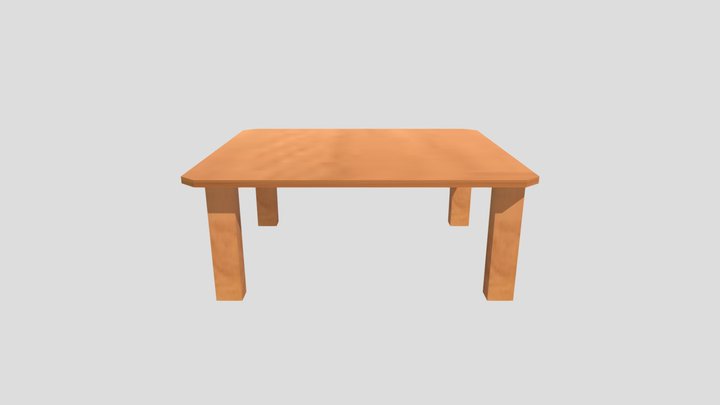 Wooden Table (Low Poly)