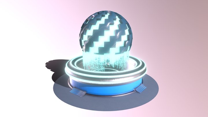 Space Fountain 3D Model
