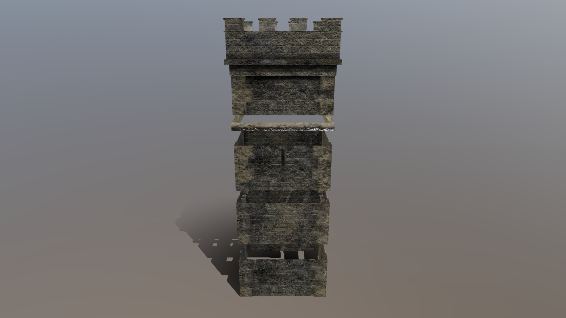 3D model Medieval Tower Set