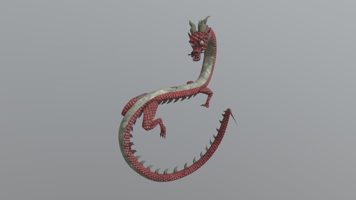 Oriental Dragon 3D Model