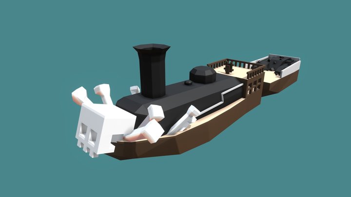 Pirate Steam Engine 3D Model
