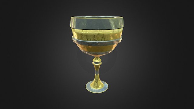 Goblet With Texture 3D Model