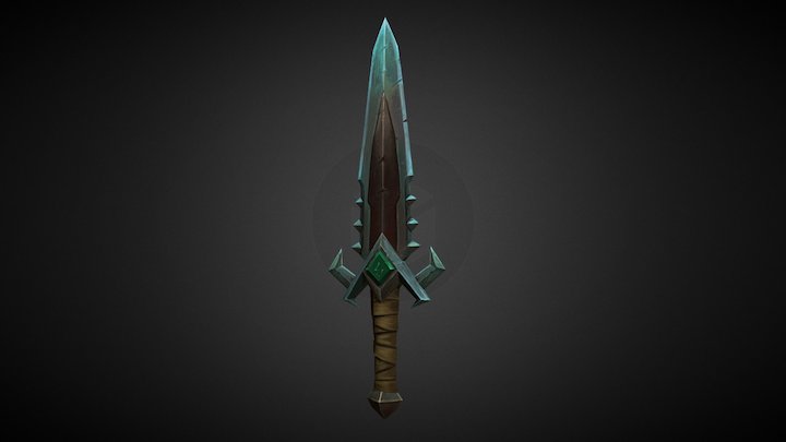 Lowpoly Sword 3D Model