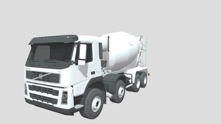 2009 Volvo FM Hormigonera 3D Model
