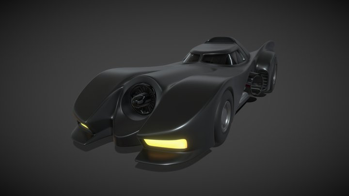 Batmobile Jet Car (1989) 3D Model