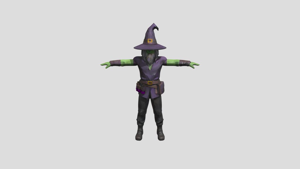 A green-skinned wizard