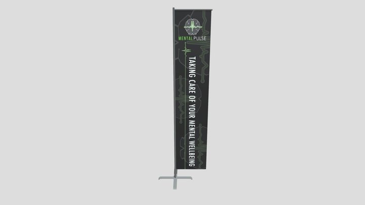 Mental Pulse Banner 3D Model