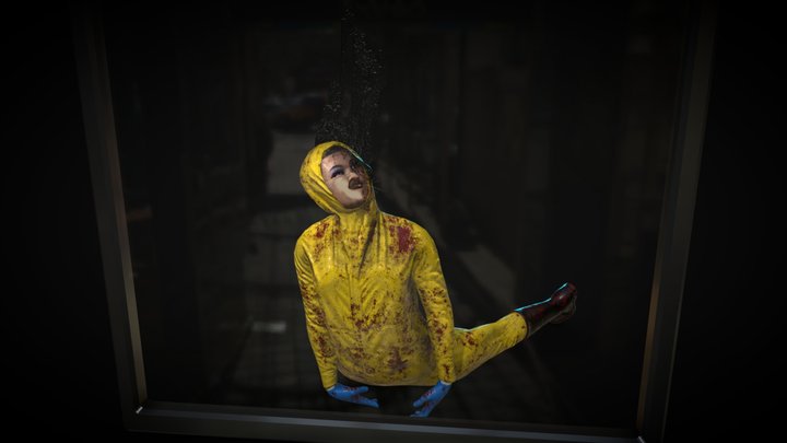 Dead Hazmat Female 3D Model