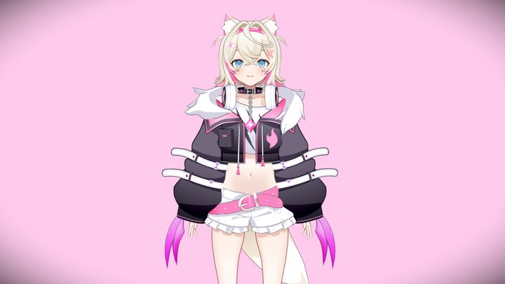 Female Base Avatar - VRChat 3D Model by Andyholm