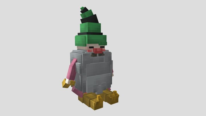 Gnome_Cubecraft 3D Model