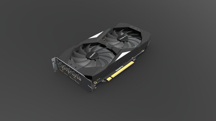 GeForce GTX 1660 GIGABYTE 3D Model