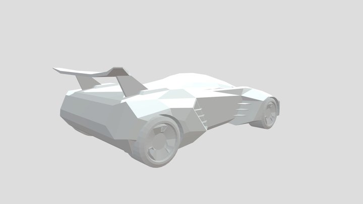 Electric Car Prototype 3D Model