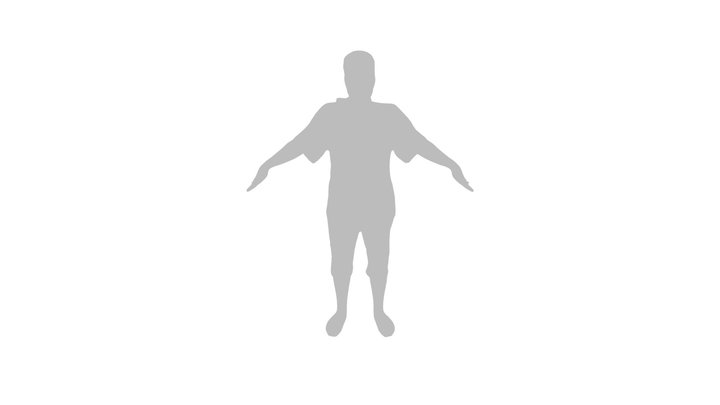 standing male in casual clothing 3D Model