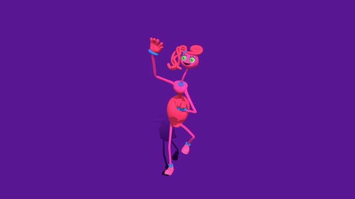 3D model Mommy long legs Game Ready VR / AR / low-poly