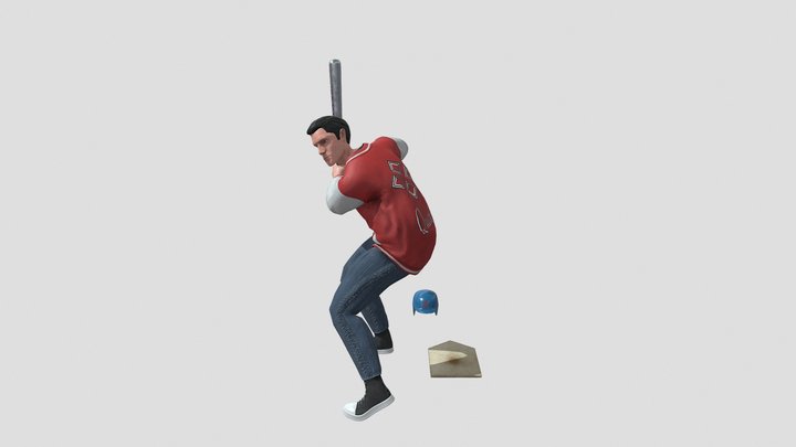 Chara_Adv_Art - Henry Playing Baseball 3D Model