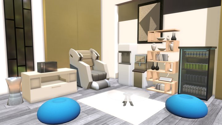 Resting Lounge 3D Model