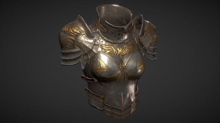 PBR West Armour 3D Model