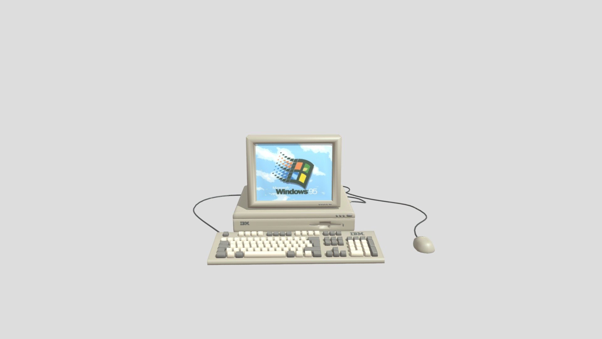 Windows 95 (IBM Computer Software) 8-24-95 - Download Free 3D model by ...