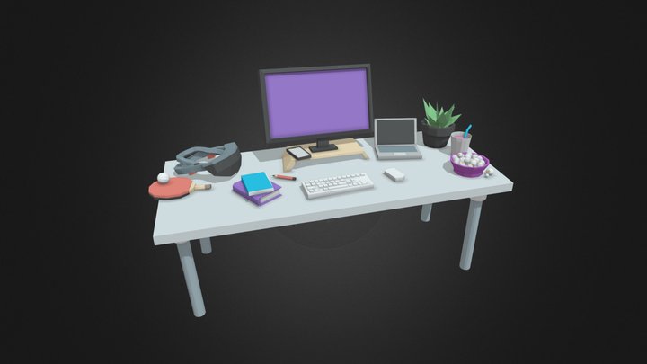 Desk at In The Pocket 3D Model