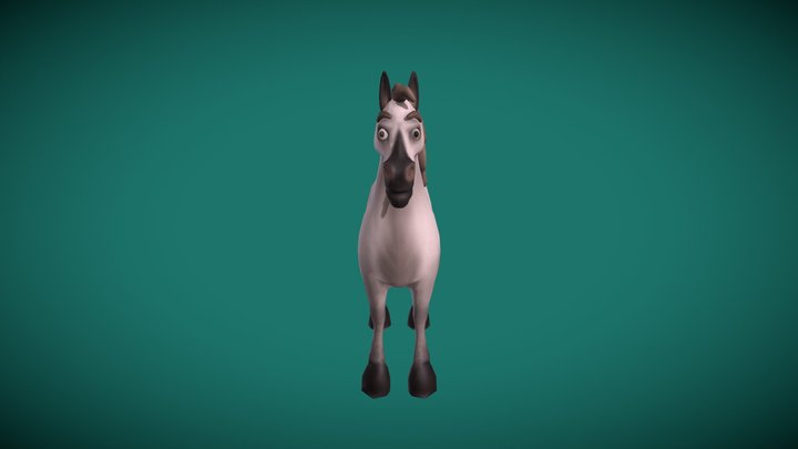 White horse 3D Model