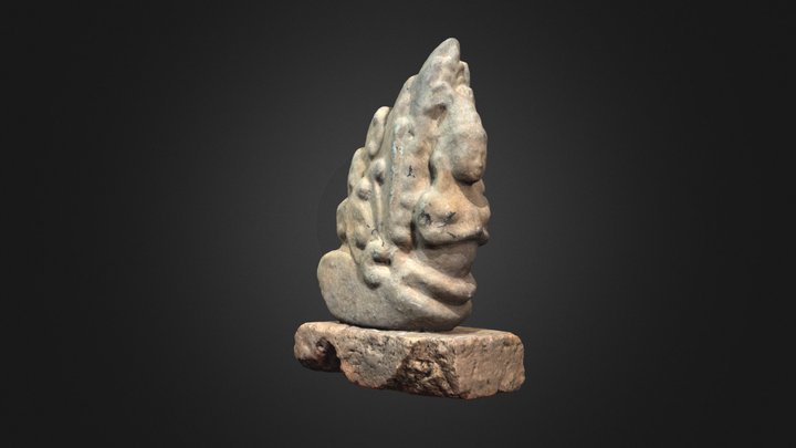 Tượng thần cầu nguyện - Bảo tàng cổ vật Mũi Né 3D Model
