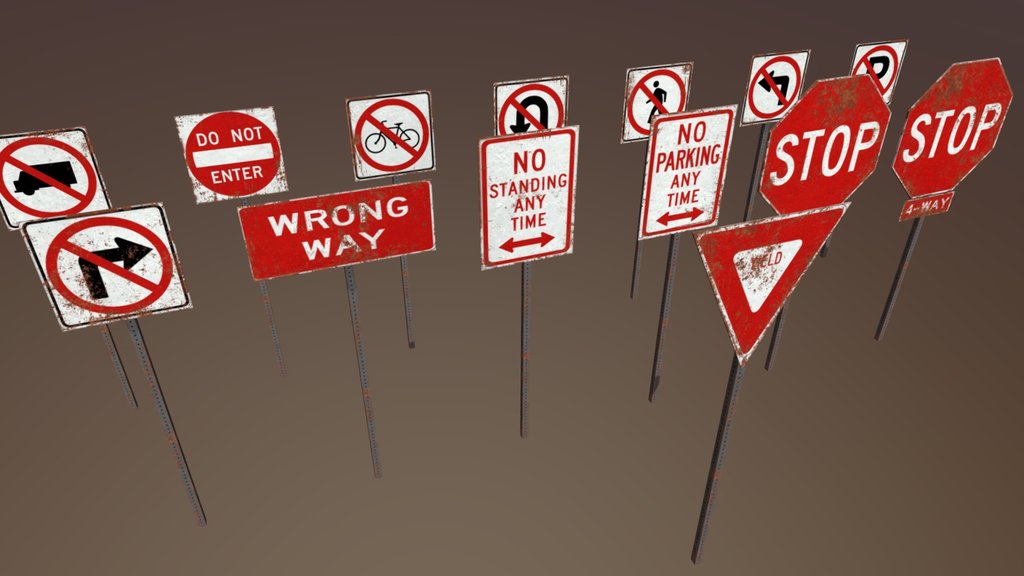 Warning Signs Set
