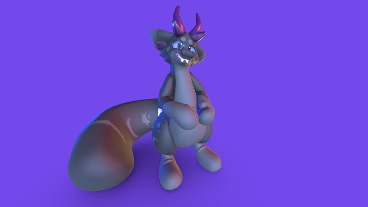 Plush Dragon 3D Model