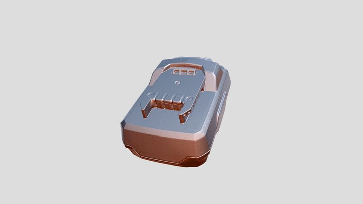 Lidl Parkside X20V battery 3D Model