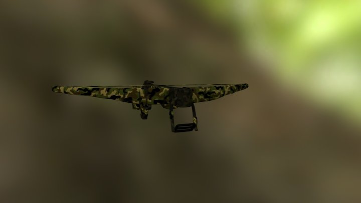 CrossBow Forest Camo 3D Model