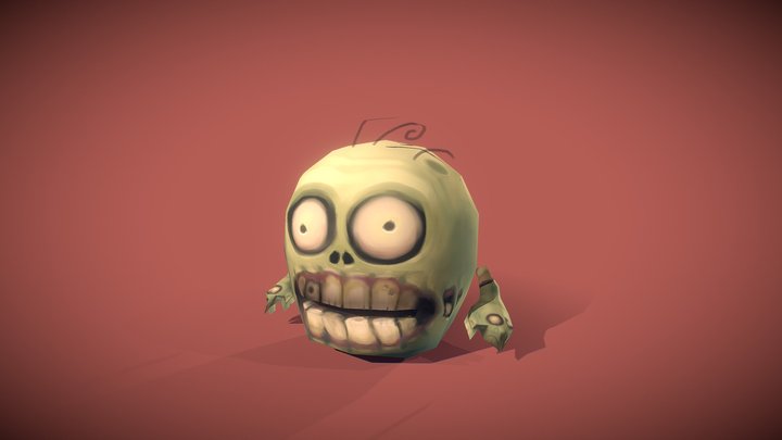 Micro Zombie Brian 3D Model