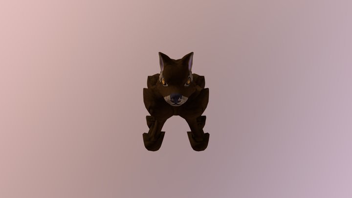 Lobo Low Poly 3D Model