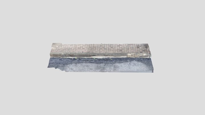 Road Curb Scan 3D Model