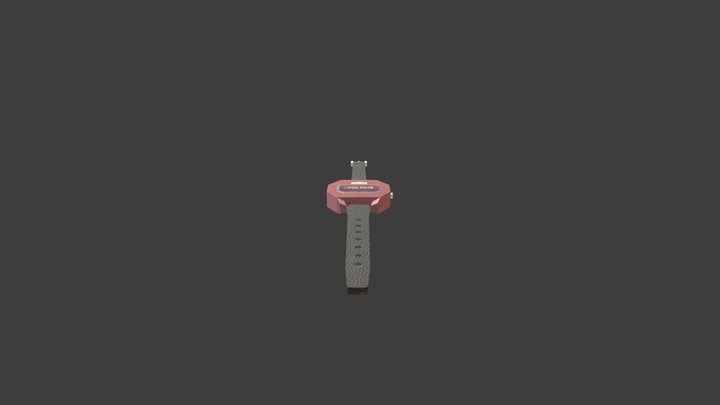 Itch Brand Digital Watch 3D Model