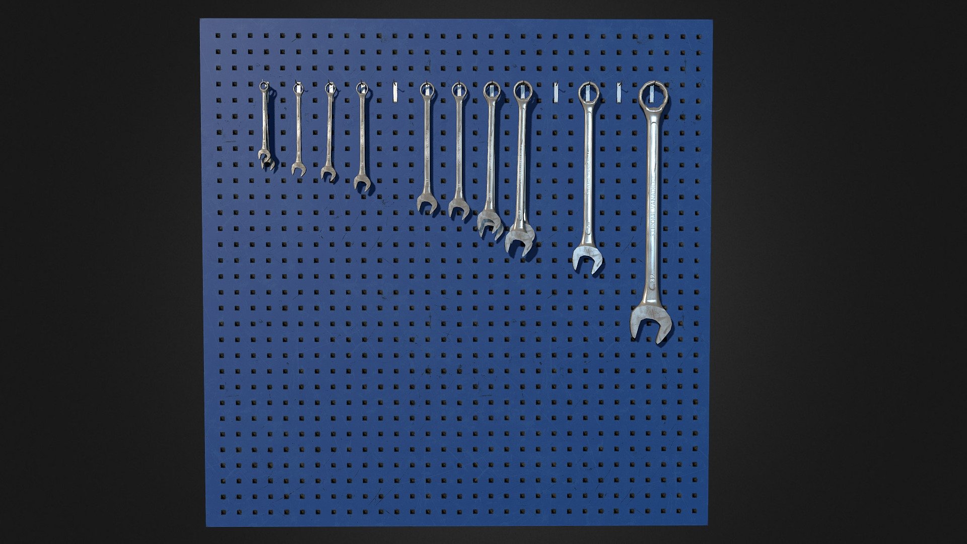 Wrenches and shelf