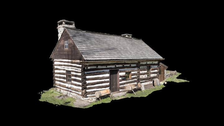 L Swedish Cabin 1M 3D Model