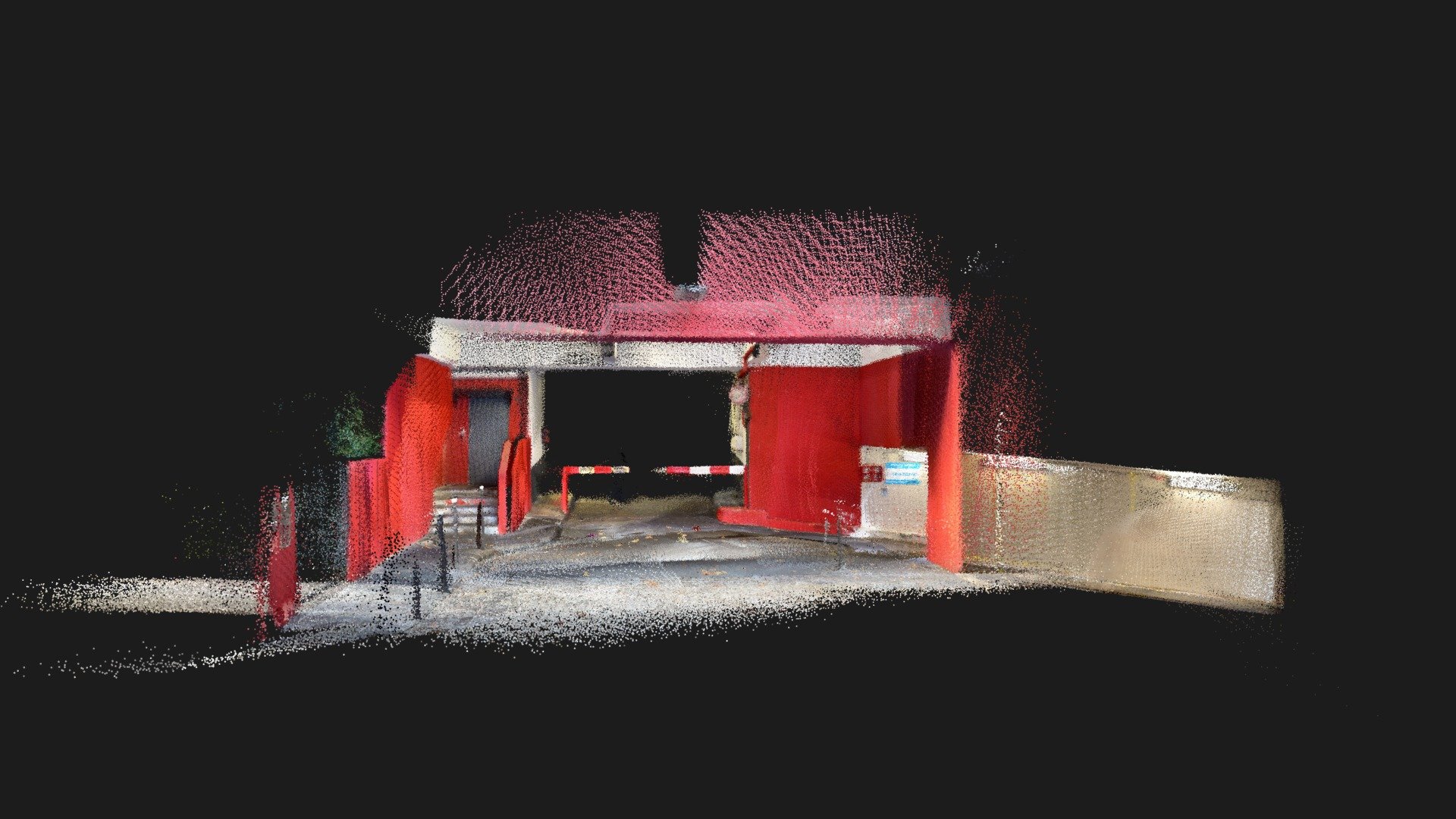 Parking entrance
