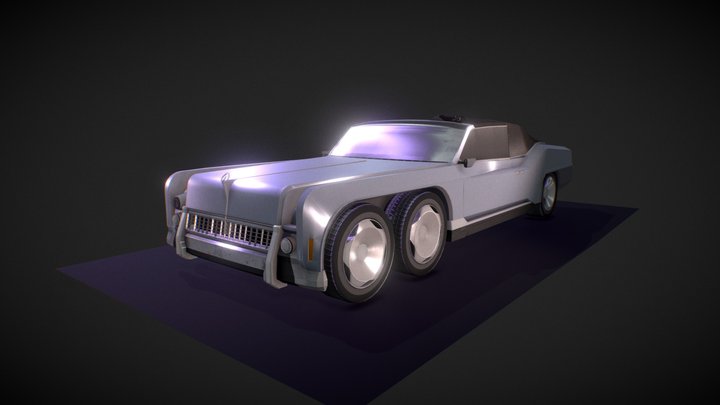 Cyberpunk Car 3D Model