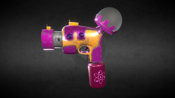 "CRAZY CLOWNS" INSPIRED GUN 3D Model