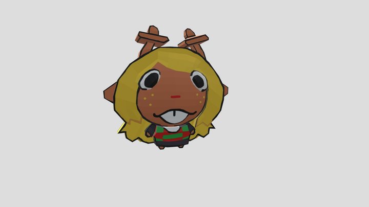 Silly Noelle Goober 3D 3D Model