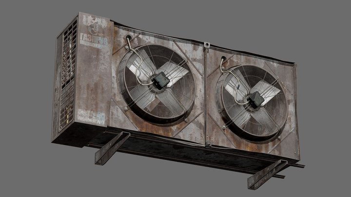 Outdoor air conditioner 3D Model