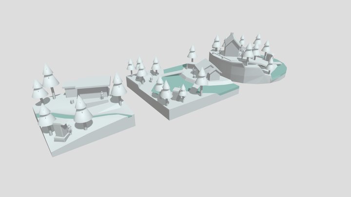 Forest Loner - Blockout 3D Model