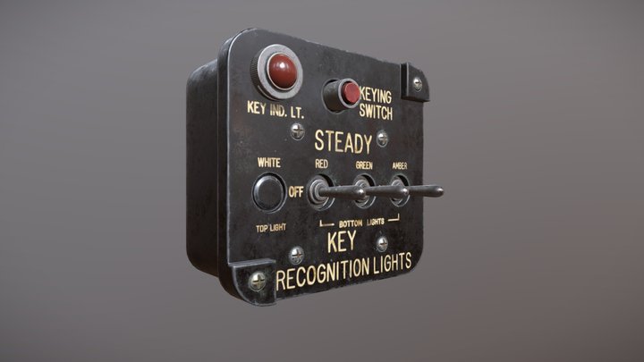 WWII IFF SWITCH BOX 3D Model