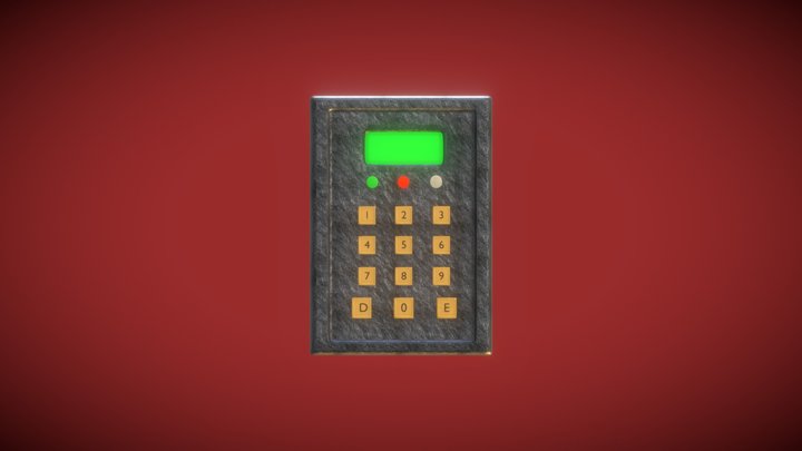 Old Rusty Keypad Lock
