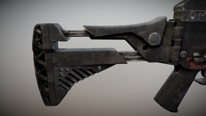 G36c Rifle 3D Model